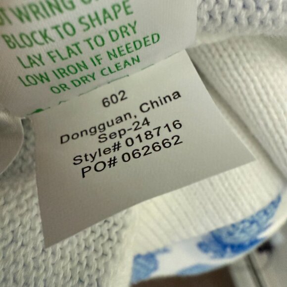 Lilly Pulitzer Tensley Sweater Size XL Pineapple Knit Cotton Crew Neck Pullover - Picture 7 of 7